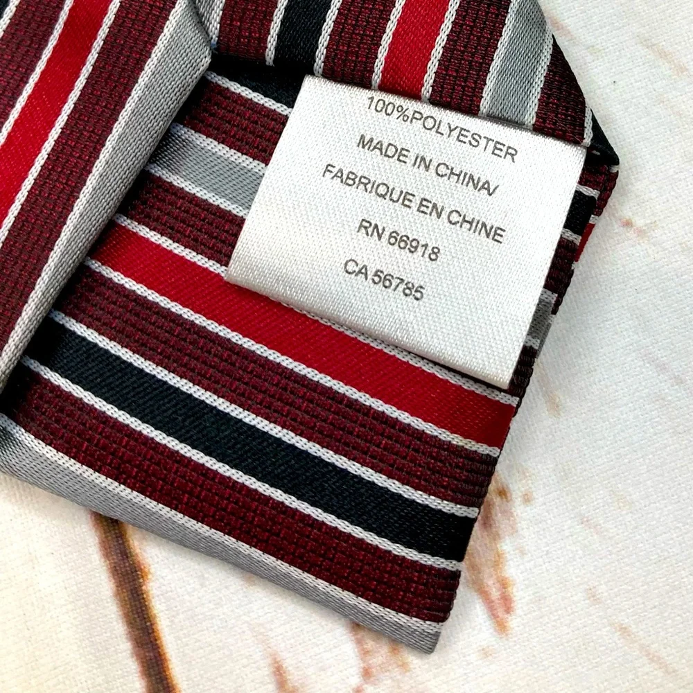 Sahara Club Neck Tie ZipUp Red & Black Sz 14in